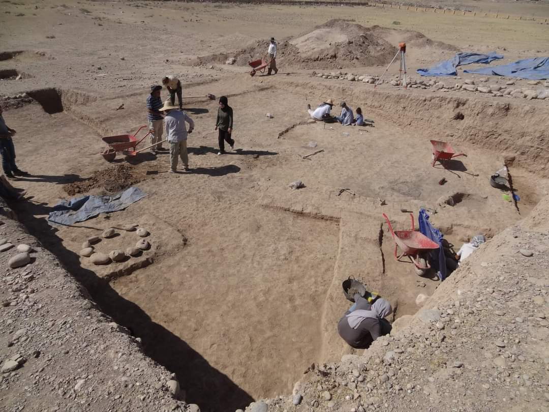 Excavation site in Erbil’s Kasnazan district. (Photo: social media)